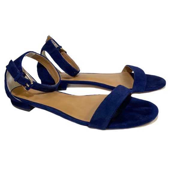 J. CREW Hadley suede ankle-strap sandals Size 8.5